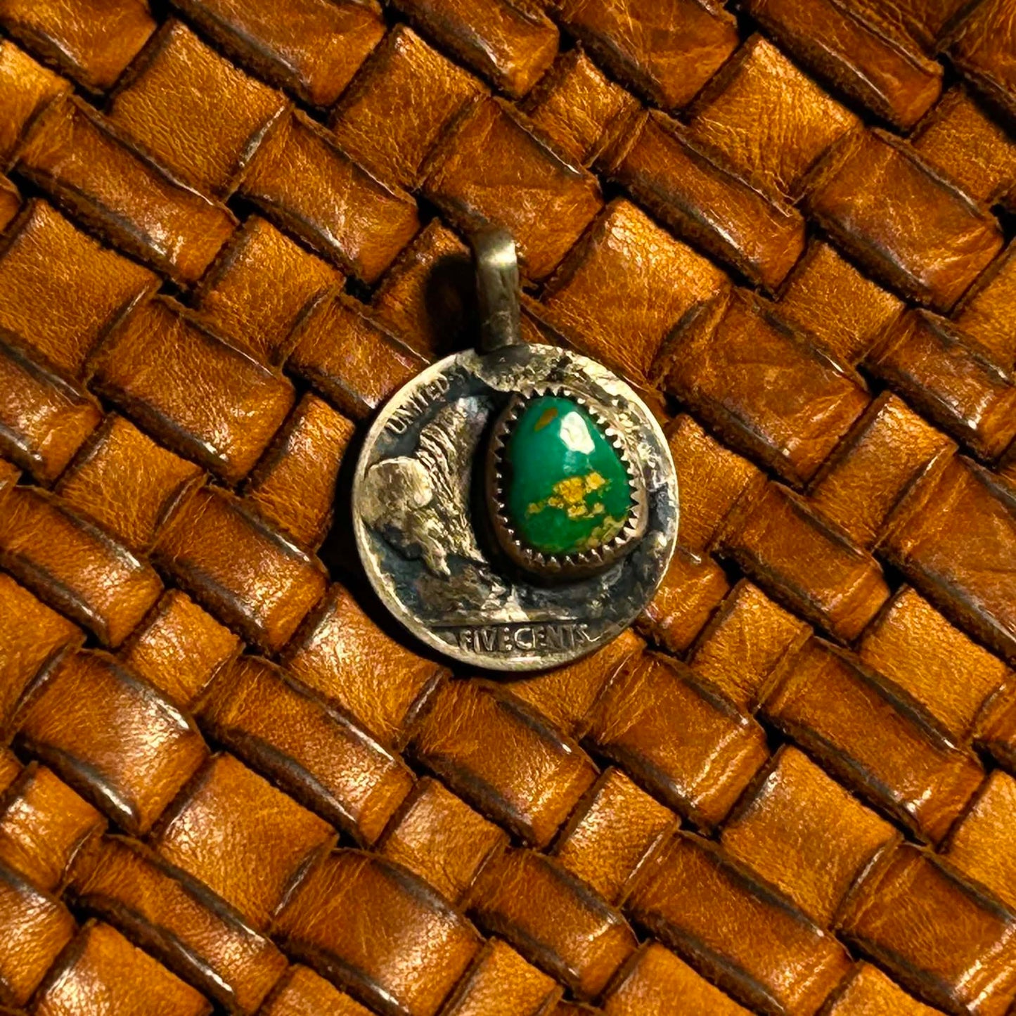 Emerald Valley Buffalo Pendant
