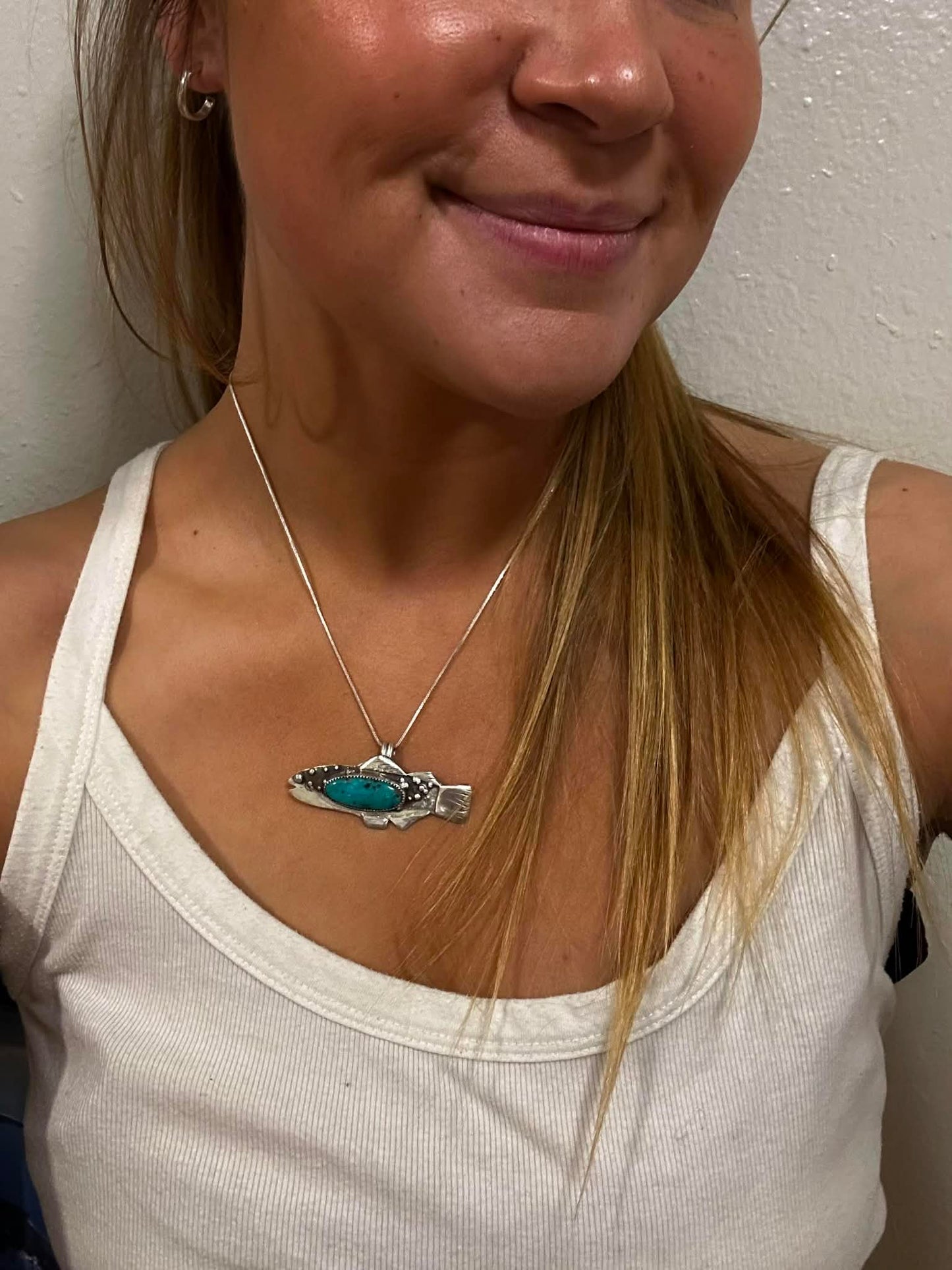 Emerald Valley Fish Necklace