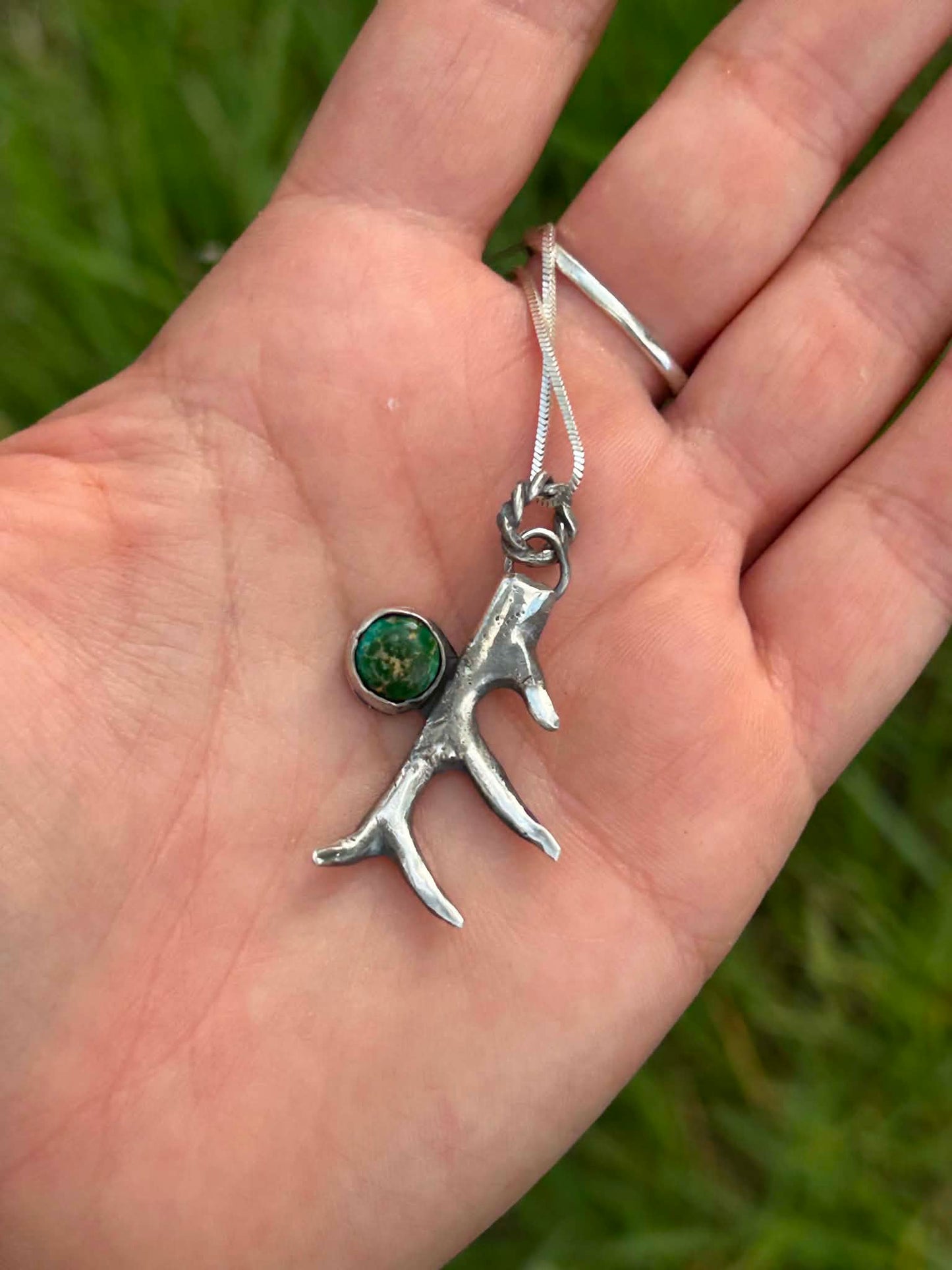 Sonoran Mountain Sterling Silver Antler Necklace