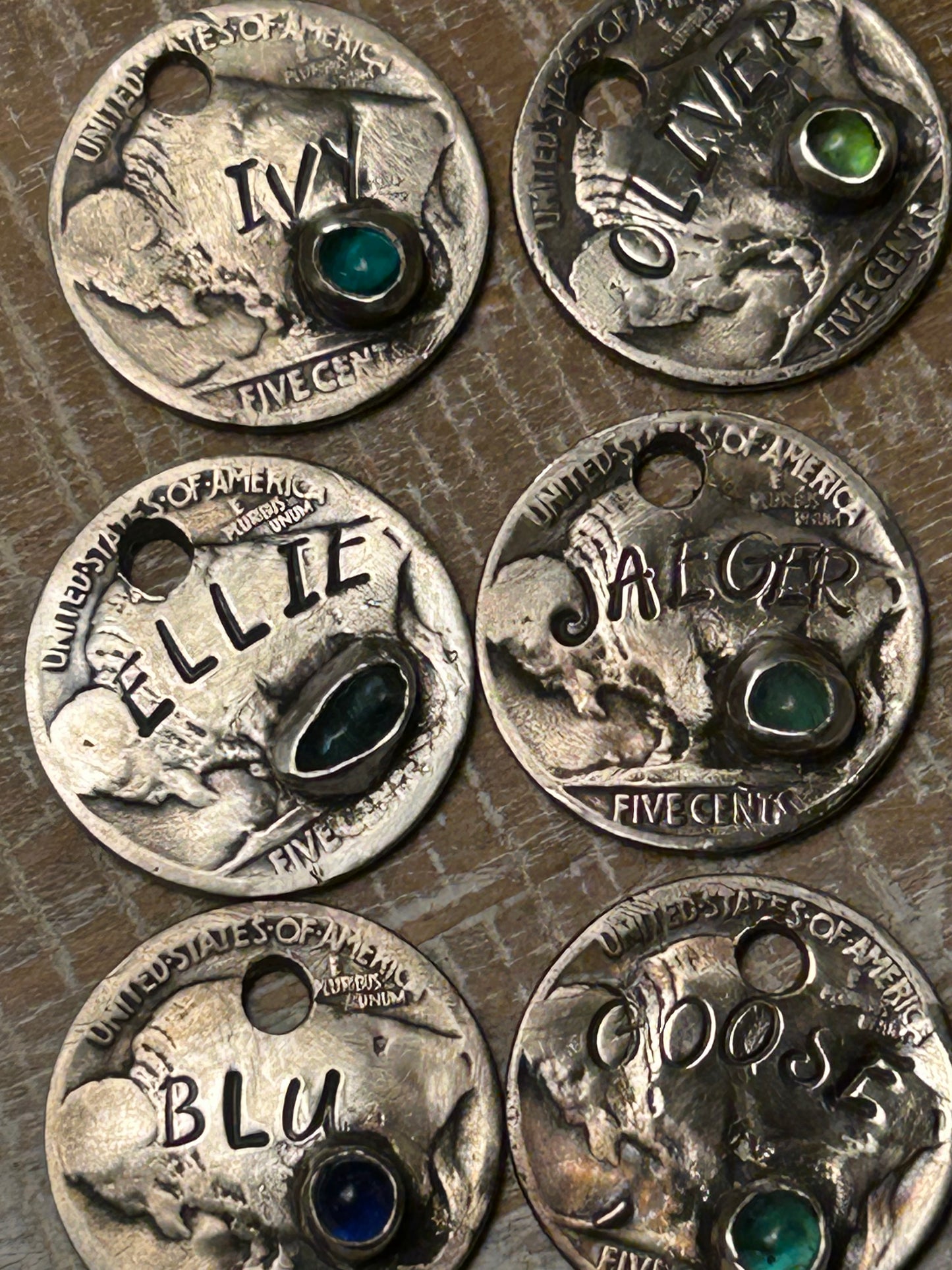 Buffalo Nickel Dog Tags