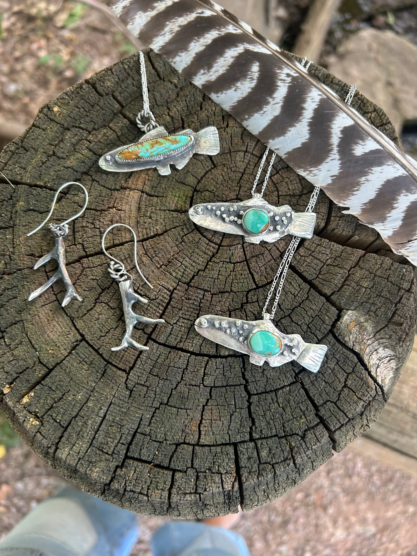 Turquoise Fish Necklace
