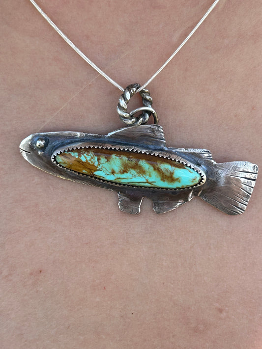 Turquoise Fish Pendant