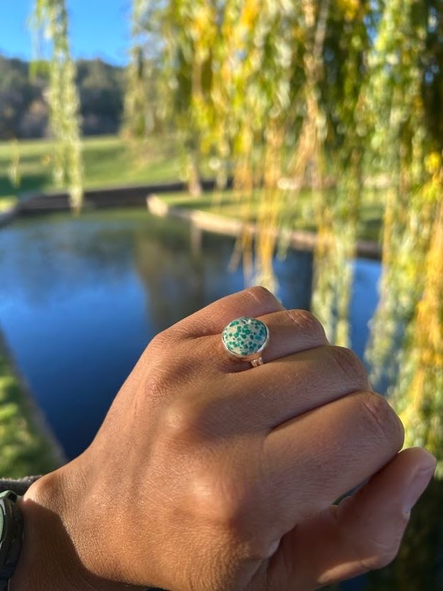 Turquoise Mountain Ring Size 7.5