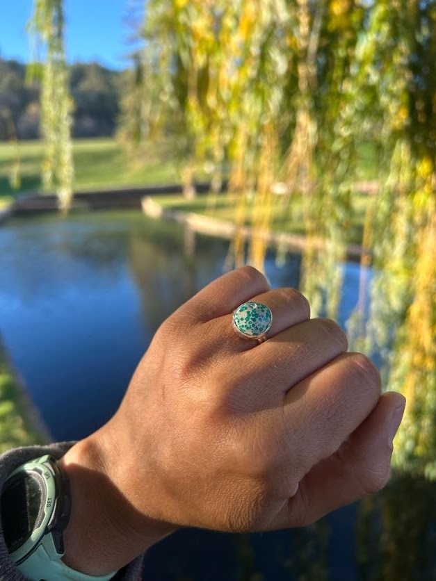 Turquoise Mountain Ring Size 7.5