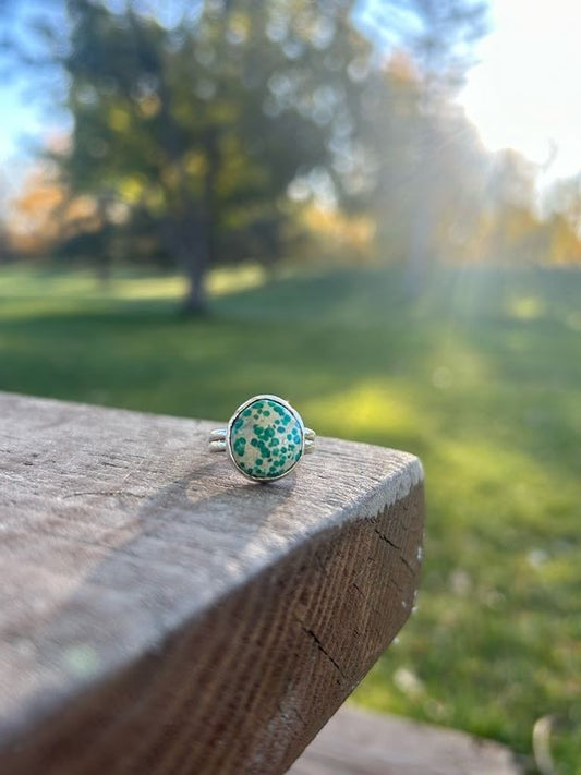 Turquoise Mountain Ring Size 7.5